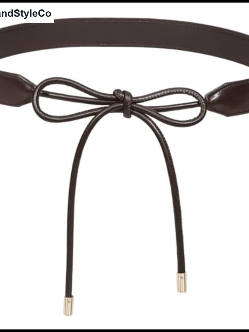 PU Leather Tie Waist Belt Knotted Thin Skinny Rope Waistband